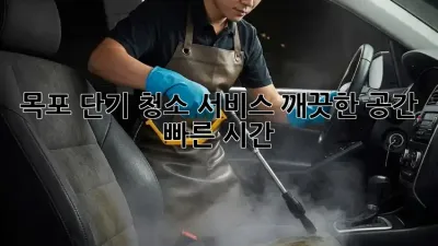목포 단기 청소 서비스: 깨끗한 공간, 빠른 시간!